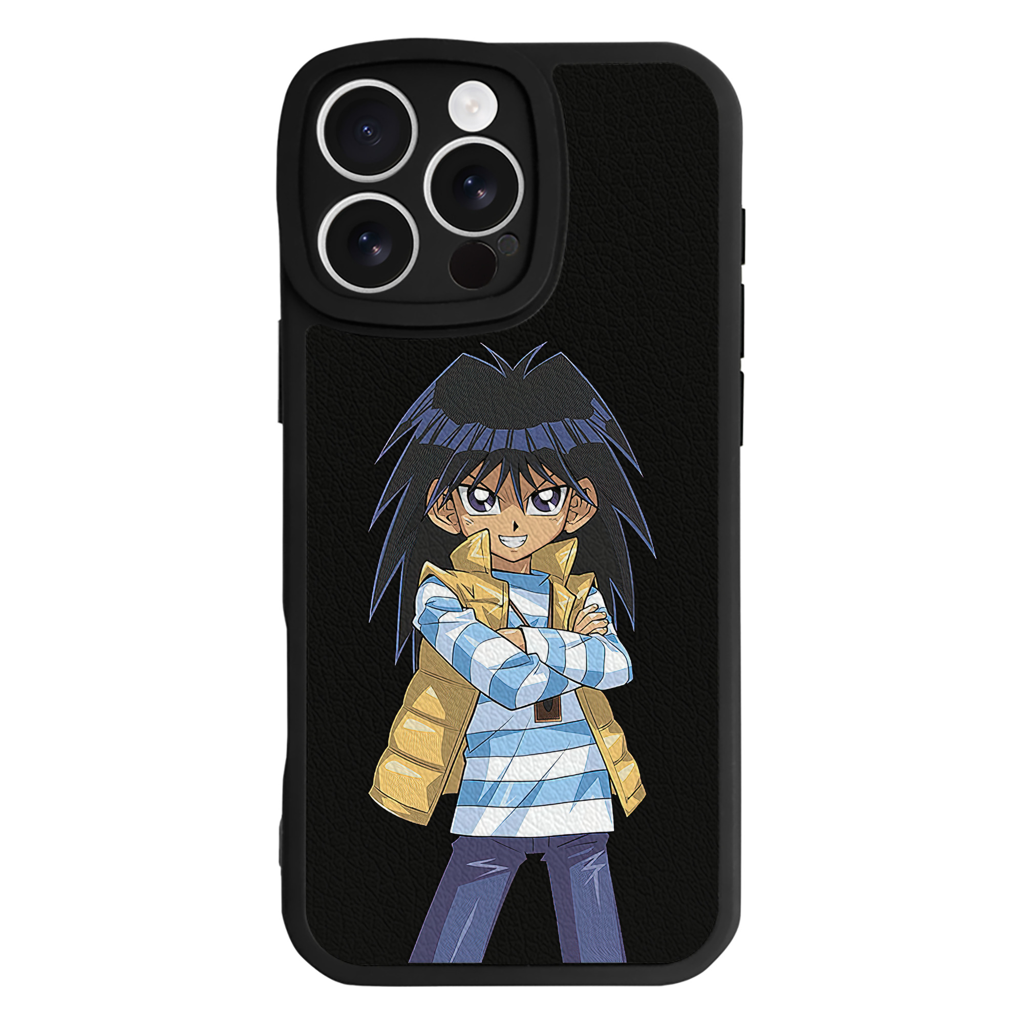 （画像用） 遊☆戯☆王 Yu-Gi-Oh! 【iPhone 16シリーズ対応】シリコンスマホケース（レザー調） 材質：シリコン